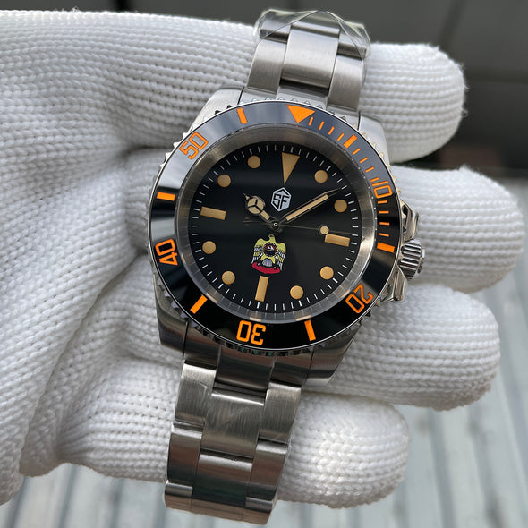 ★Welcome Deal★Steelflier SF754VC Orange Sub Automatic Watch V2