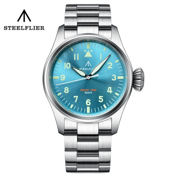 Steelflier 39mm VH31 Quartz Pilot Watch SF740