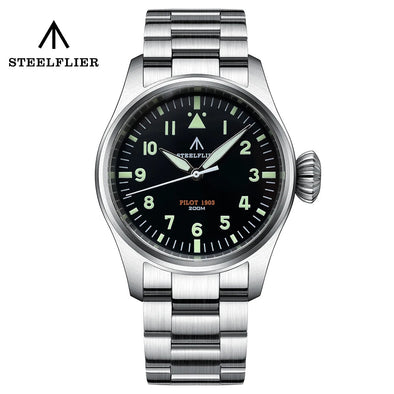 Steelflier 39mm VH31 Quartz Pilot Watch SF740