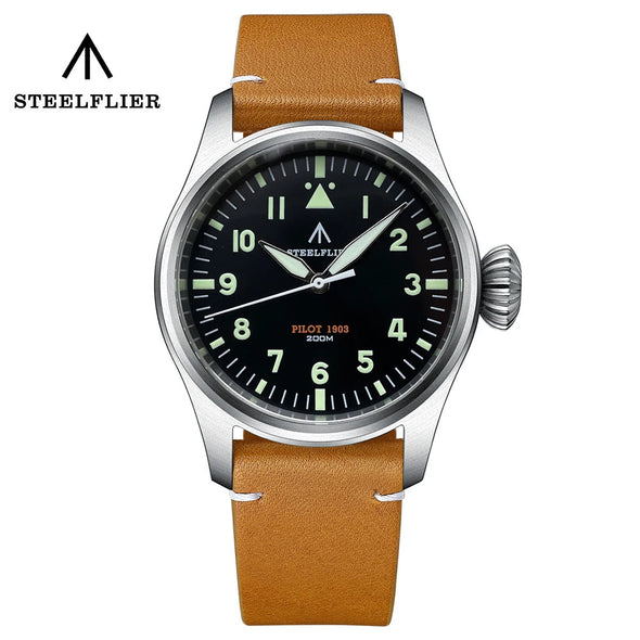 Steelflier 39mm VH31 Quartz Pilot Watch SF740