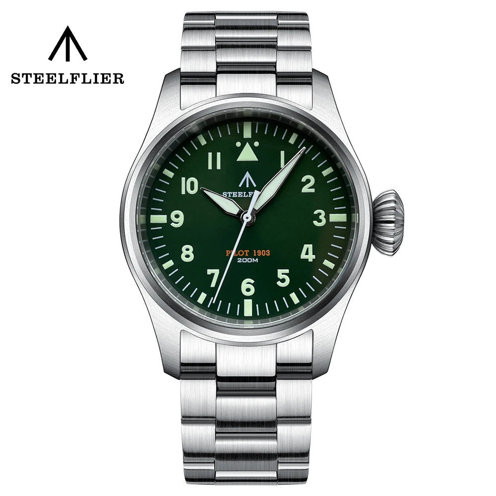 Buy Steelflier Watches -39mm Pilot Watch SF740 - Steeldive