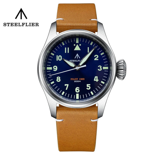 Steelflier 39mm VH31 Quartz Pilot Watch SF740