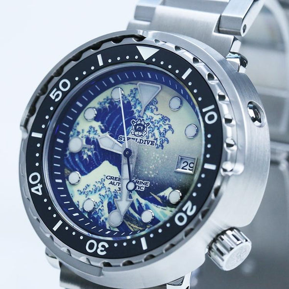 STEELDIVE SD1975J Great Wave Tuna Diver Watch