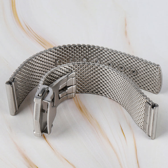 Hole Adjustable Mesh Watch Straps