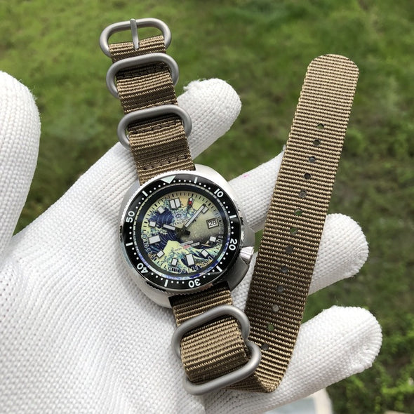 Steeldive SD1970 Great Wave Turtle Diver Watch