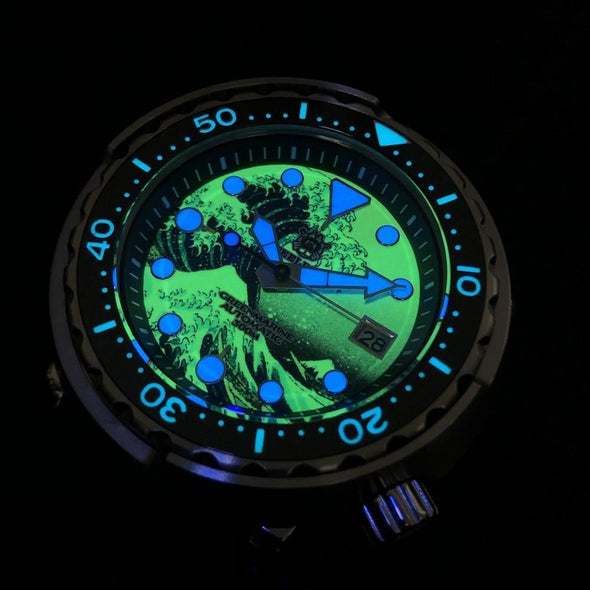 STEELDIVE SD1975J Great Wave Tuna Diver Watch