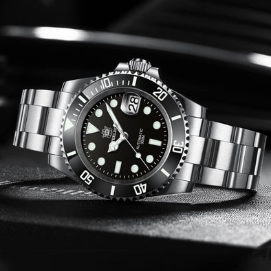 Mens Watches Mechanical Watches Solid Steel Belt Mans Sport Submariner Series Watches main image 1