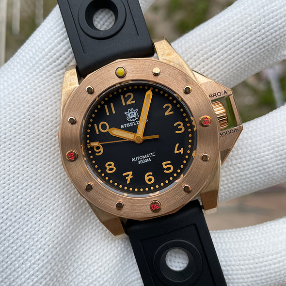 ★Welcome Deal★Steeldive SD1945S Bronze 3000m Deep Dive Watch