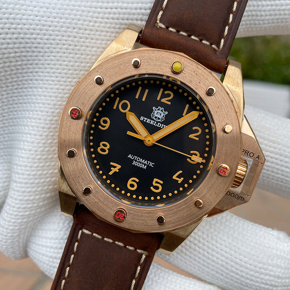 ★11.11 Sale★Steeldive SD1945S Bronze 3000m Deep Dive Watch
