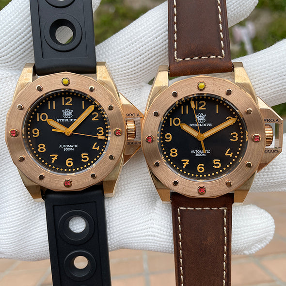 Steeldive SD1945S Bronze 3000m Deep Dive Watch