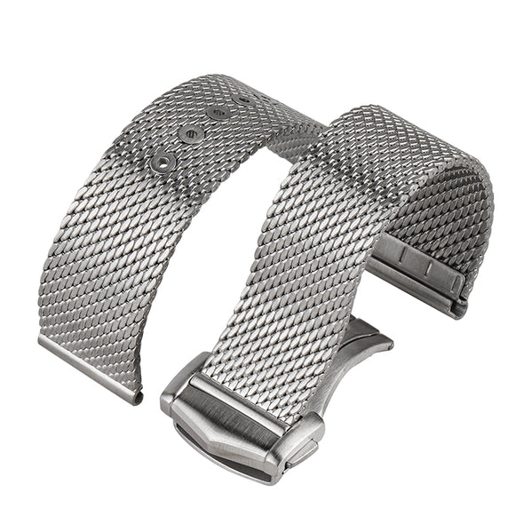 Hole Adjustable Mesh Watch Straps