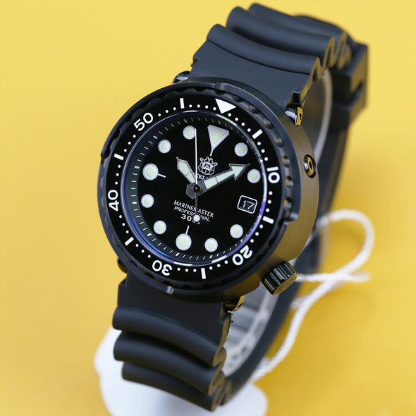 Steeldive SD1975 Black Tuna Diver Watch Men
