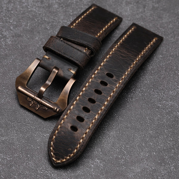 Embossed Aged Cusn8 Bronze Watch Buckle