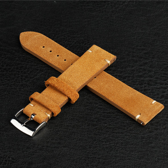 Quick Release Retro Suede Leather Band