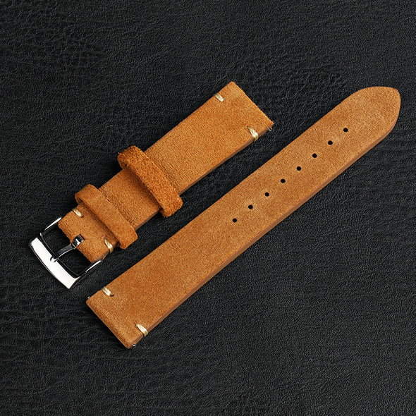 Quick Release Retro Suede Leather Band