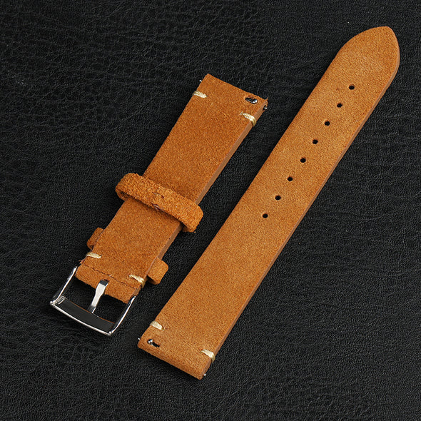 Quick Release Retro Suede Leather Band