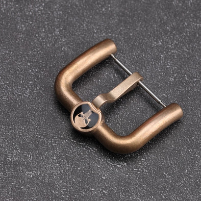 Skull Design CUSN8 Oxidized Bronze Buckle