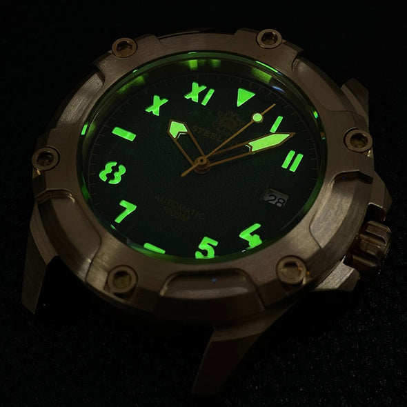 ★11.11 Sale★Steeldive SD1943S Solid Bronze Screws Design Watch