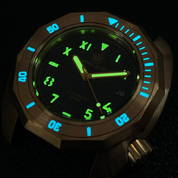 ★LaborDay Sale★Steeldive SD1946S Solid Bronze Watch