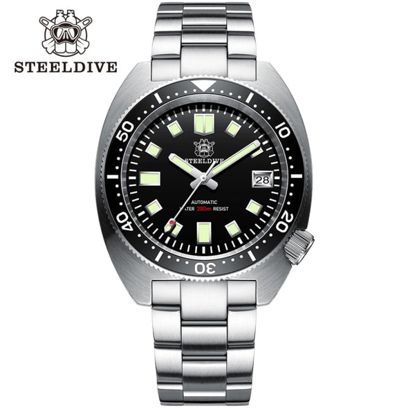 ★Anniversary Sale★STEELDIVE SD1977 6105/8000 Slim Turtle Diver Watch