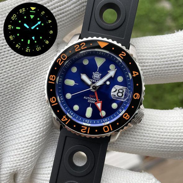 ★LaborDay Sale★Steeldive SD1994 SKX007 NH34 GMT Automatic Watch
