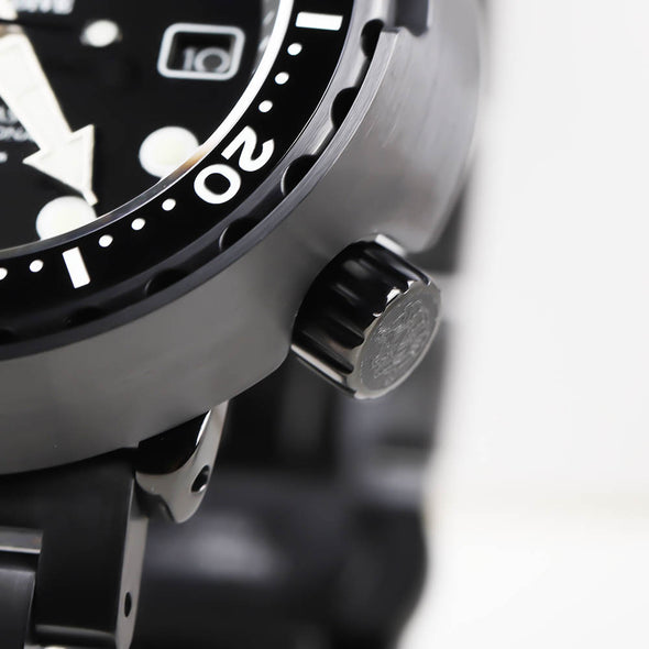 Steeldive SD1975 Black Tuna Diver Watch Men