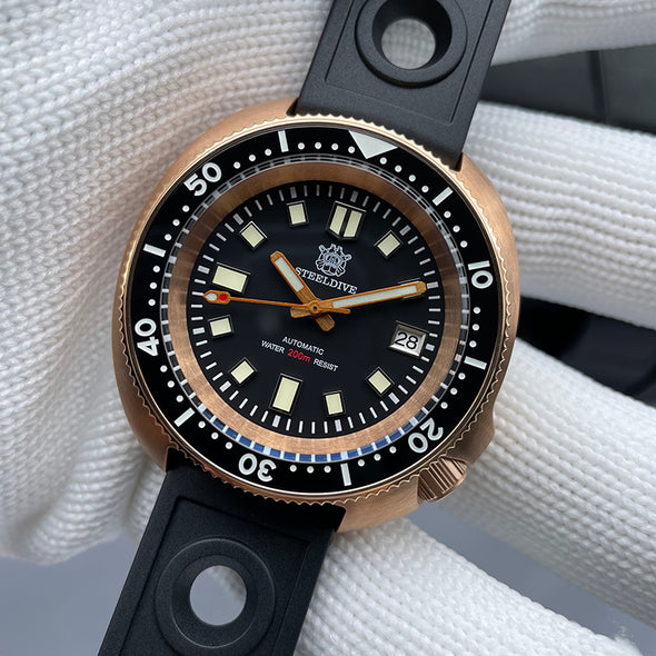 ★Welcome Deal★Steeldive SD1970S Bronze 6105 Turtle Diving Watch V2