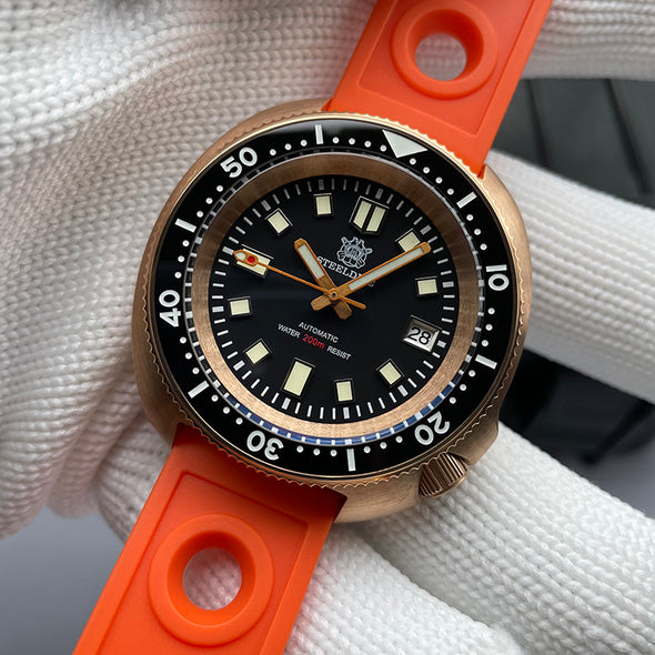 ★Welcome Deal★Steeldive SD1970S Bronze 6105 Turtle Diving Watch V2