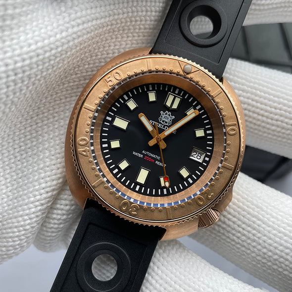 ★Welcome Deal★Steeldive SD1970S Bronze 6105 Turtle Diving Watch V2