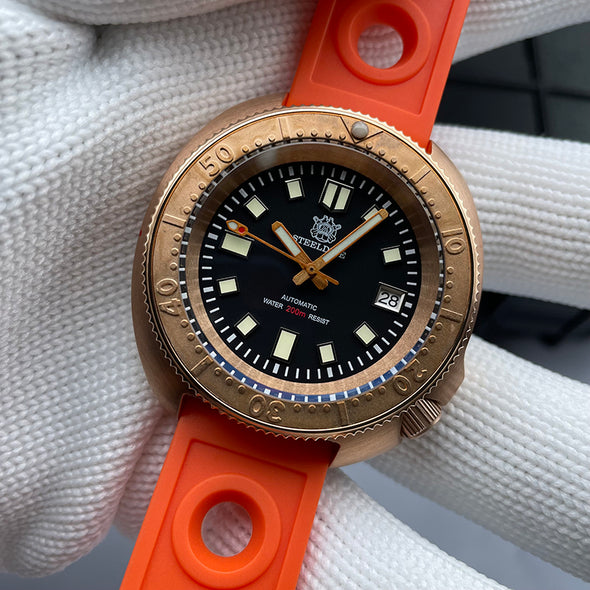 ★Welcome Deal★Steeldive SD1970S Bronze 6105 Turtle Diving Watch V2