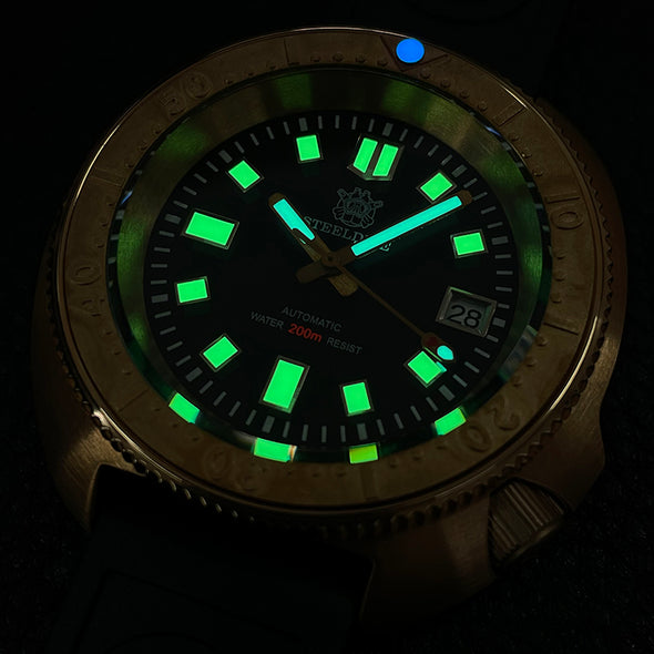 Steeldive SD1970S Bronze 6105 Turtle Diving Watch V2