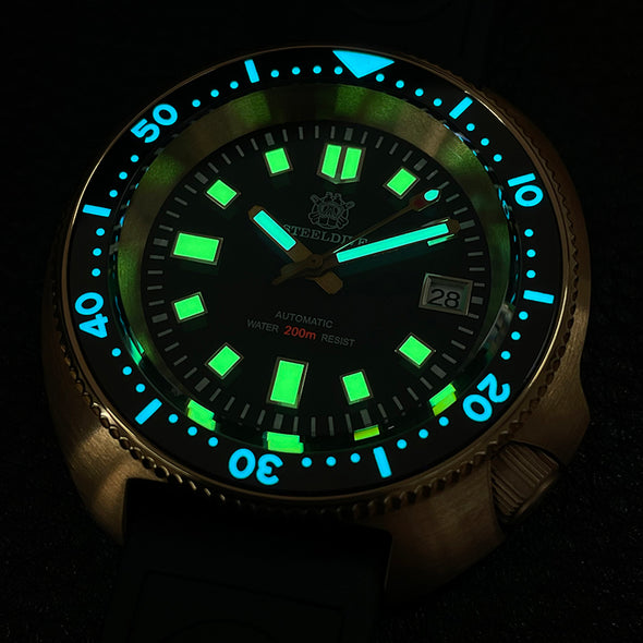★Welcome Deal★Steeldive SD1970S Bronze 6105 Turtle Diving Watch V2
