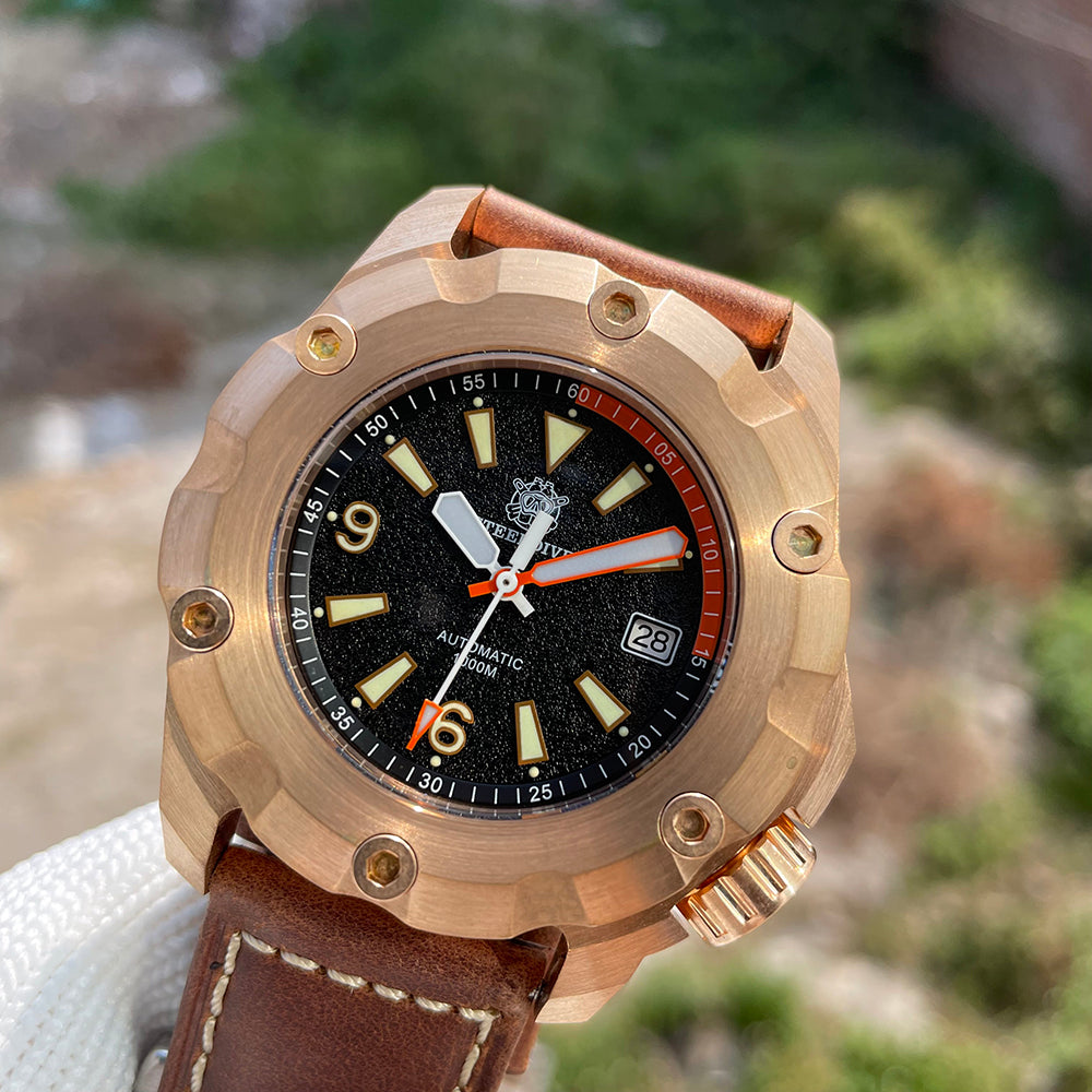 Solid cheap bronze watch
