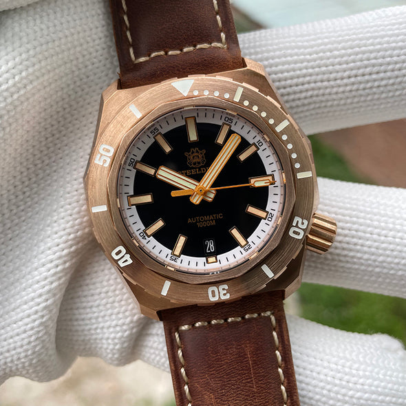 ★LaborDay Sale★Steeldive SD1947S Solid Bronze 1000m Dive Watch