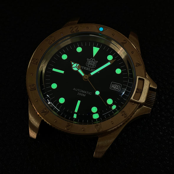 STEELDIVE SD1966S Top Hat Sapphire Bronze Watch V2