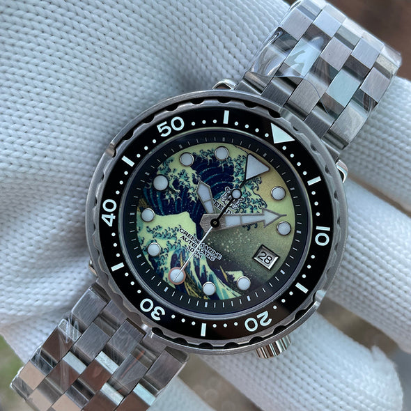 STEELDIVE SD1975J Great Wave Tuna Diver Watch