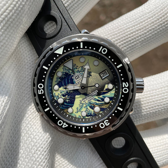 STEELDIVE SD1975J Great Wave Tuna Diver Watch