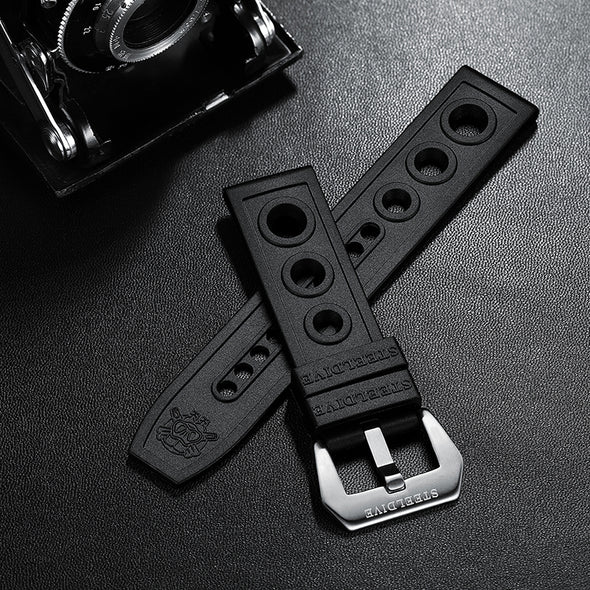 Steeldive Hole Rubber Watch Strap Watch Band