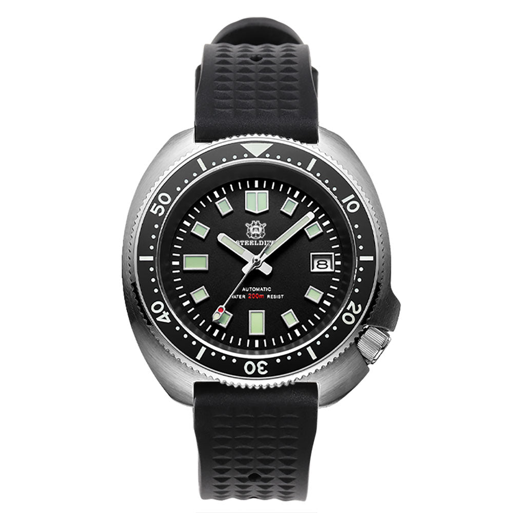 6105 Turtle Automatic Watch On Sale Steeldive 200m Diver Watch