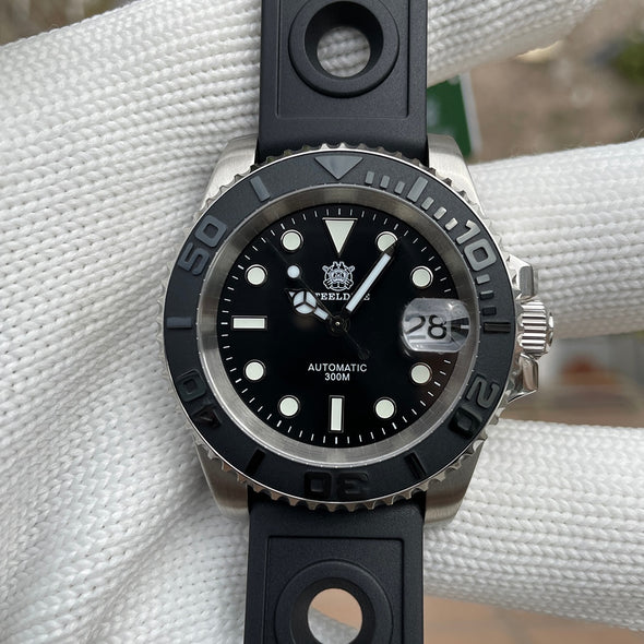 Steeldive SD1953T Retro Black Ceramic Bezel Dive Watch