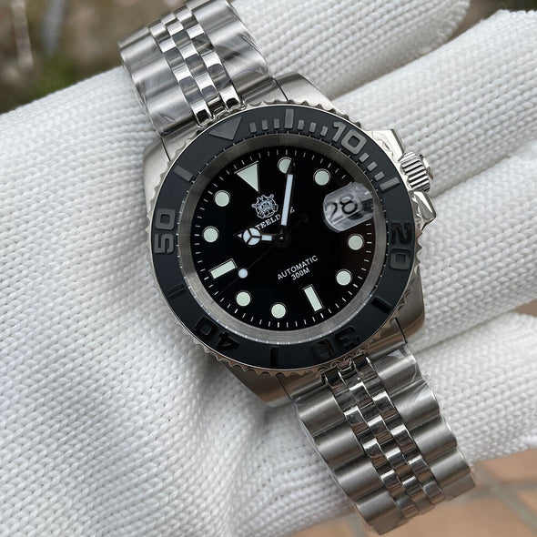 Steeldive SD1953T Retro Black Ceramic Bezel Dive Watch