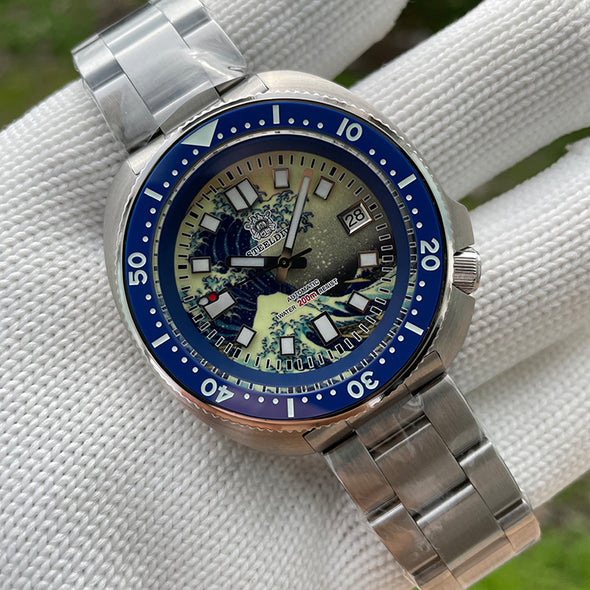 Steeldive SD1970 Great Wave Turtle Diver Watch