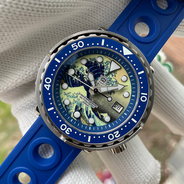 STEELDIVE SD1975J Great Wave Tuna Diver Watch