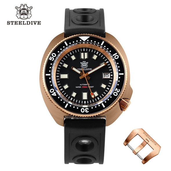 ★Welcome Deal★Steeldive SD1970S Bronze 6105 Turtle Diving Watch V2
