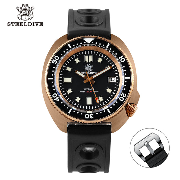 Steeldive SD1970S Bronze 6105 Turtle Diving Watch V2