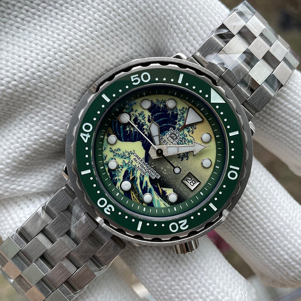 STEELDIVE SD1975J Great Wave Tuna Diver Watch