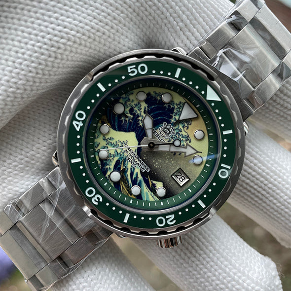 STEELDIVE SD1975J Great Wave Tuna Diver Watch
