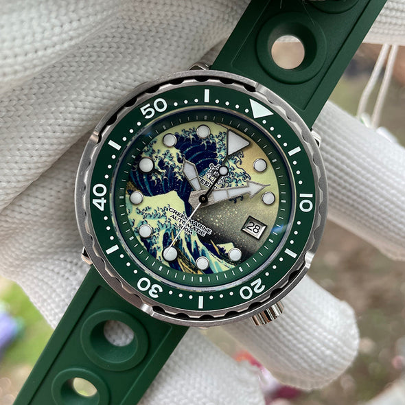 STEELDIVE SD1975J Great Wave Tuna Diver Watch
