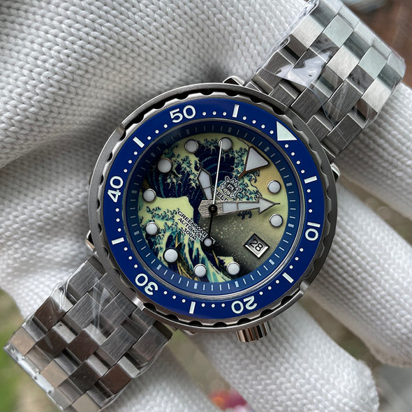 STEELDIVE SD1975J Great Wave Tuna Diver Watch