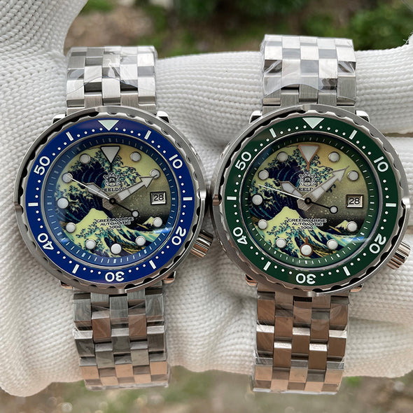 STEELDIVE SD1975J Great Wave Tuna Diver Watch